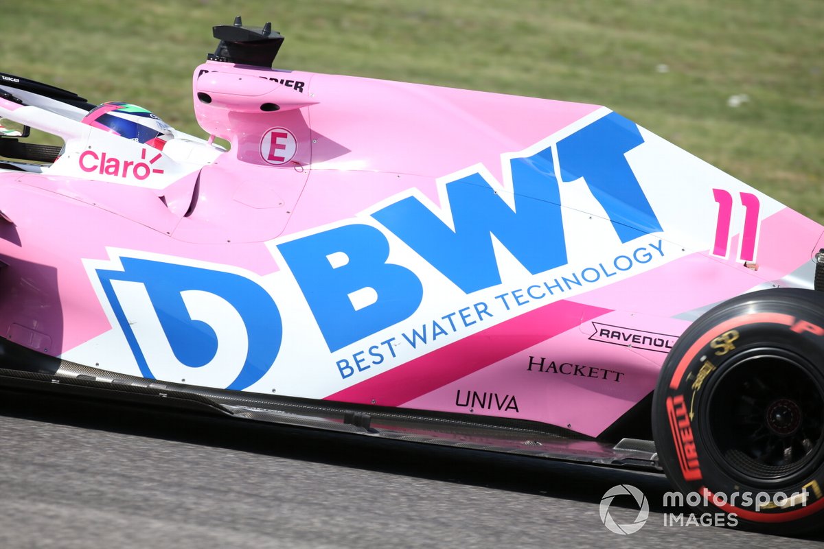 Detalle del monoplaza de Sergio Pérez, Racing Point RP20