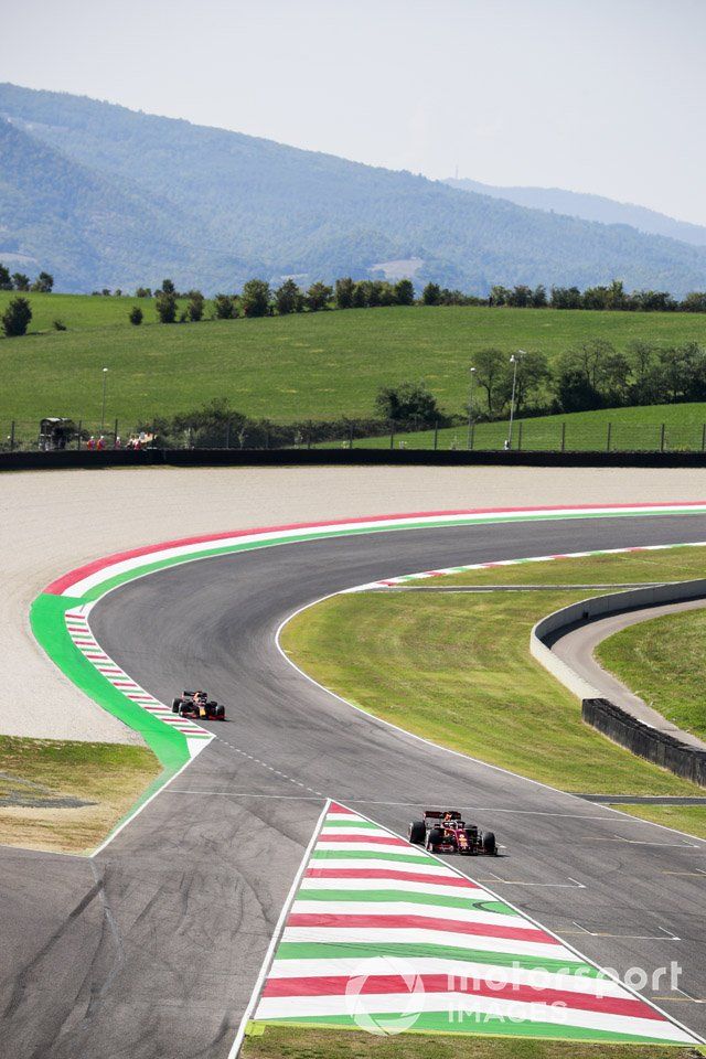 Sebastian Vettel, Ferrari SF1000, Max Verstappen, Red Bull Racing RB16