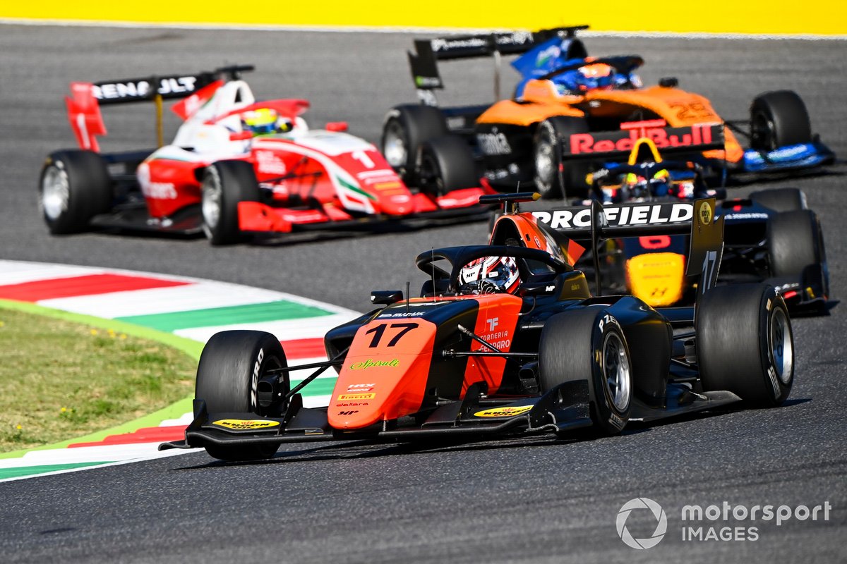Richard Verschoor, MP Motorsport, Oscar Piastri, Prema Racing e Alexander Peroni, Campos Racing