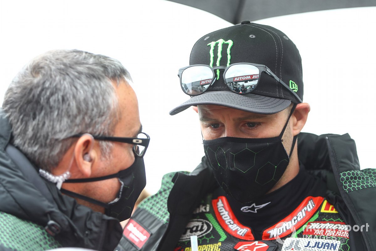 Jonathan Rea, Kawasaki Racing Team, mit Pere Riba