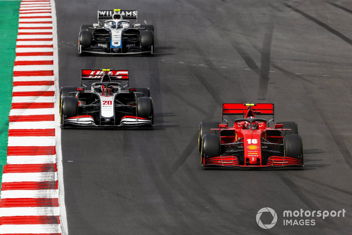 Charles Leclerc, Ferrari SF1000, Kevin Magnussen, Haas VF-20, Nicholas Latifi, Williams FW43