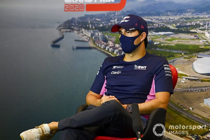 Sergio Pérez, Racing Point en la conferenci de prensa