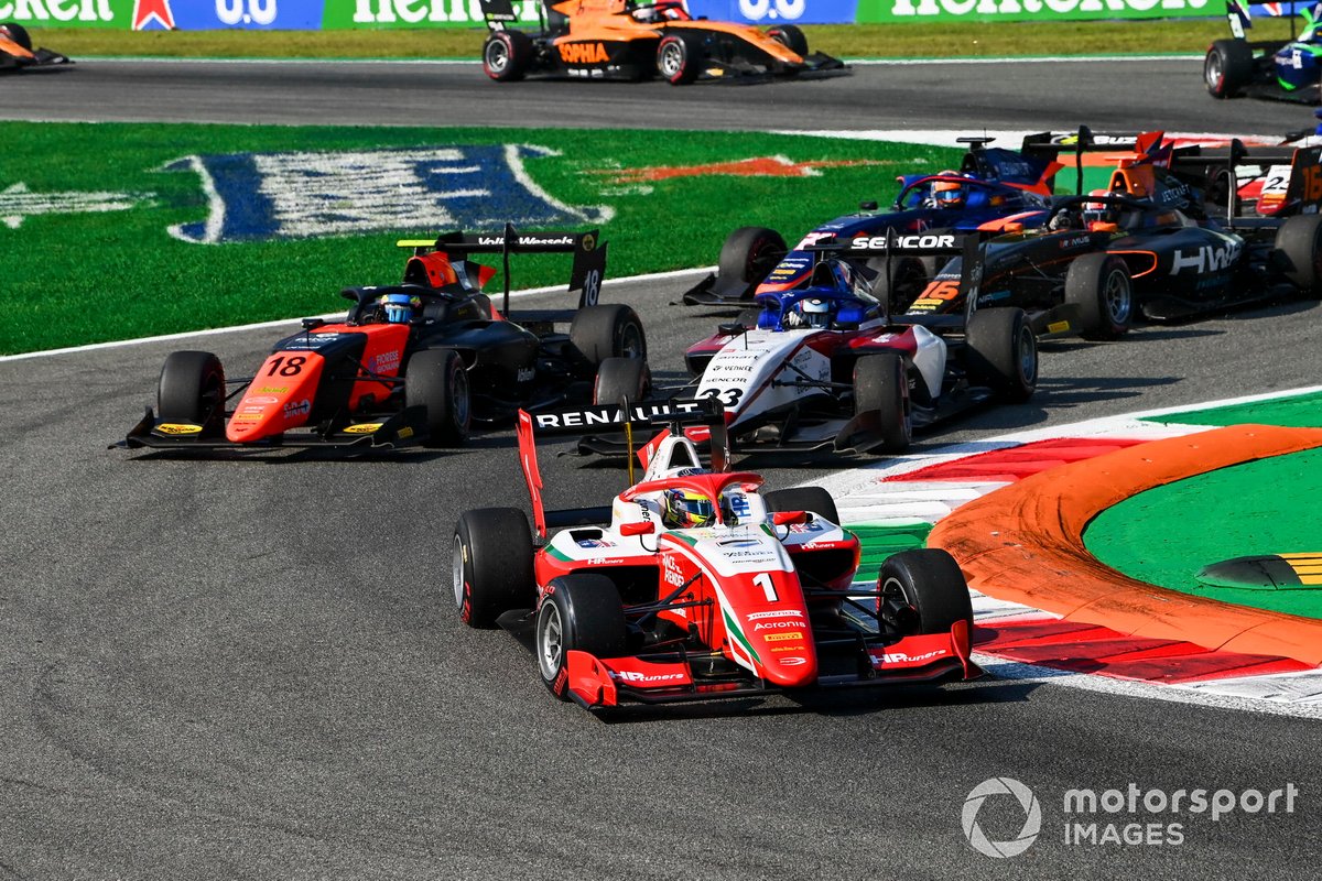 Oscar Piastri, Prema Racing, Bent Viscaal, MP Motorsport e Roman Stanek, Charouz Racing System