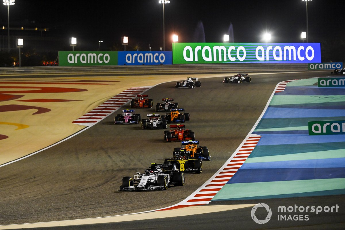 Pierre Gasly, AlphaTauri AT01, Esteban Ocon, Renault F1 Team R.S.20, Lando Norris, McLaren MCL35, Charles Leclerc, Ferrari SF1000