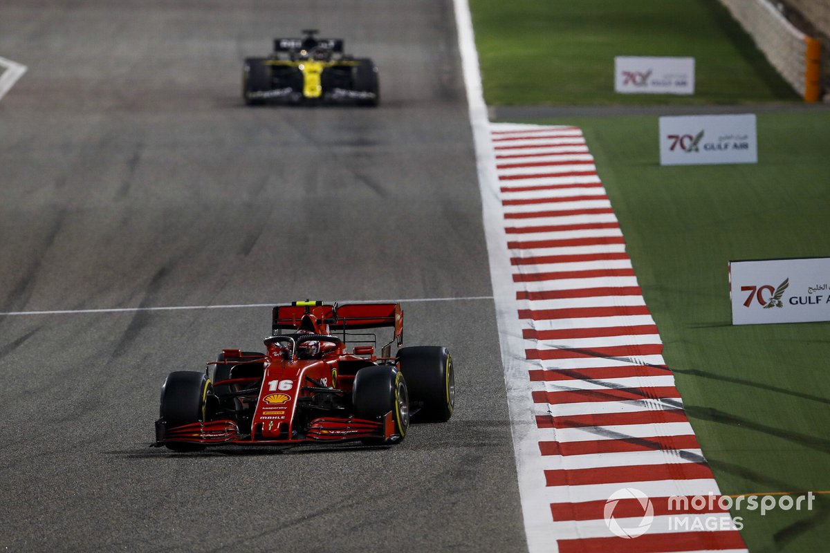 Charles Leclerc, Ferrari SF1000, Daniel Ricciardo, Renault F1 Team R.S.20
