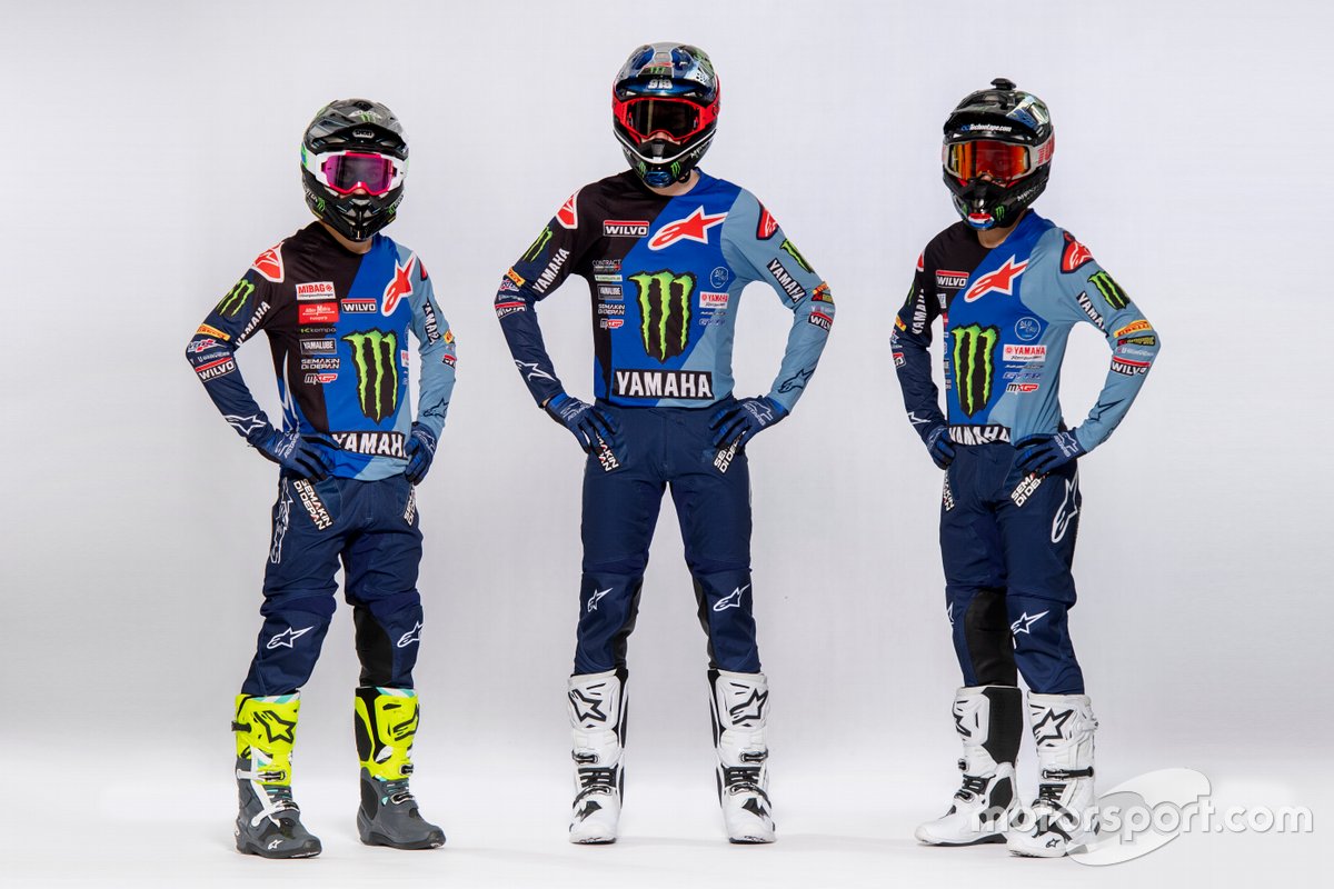 Jeremy Seewer, Ben Watson en Glenn Coldenhoff, Monster Energy Yamaha Factory Racing