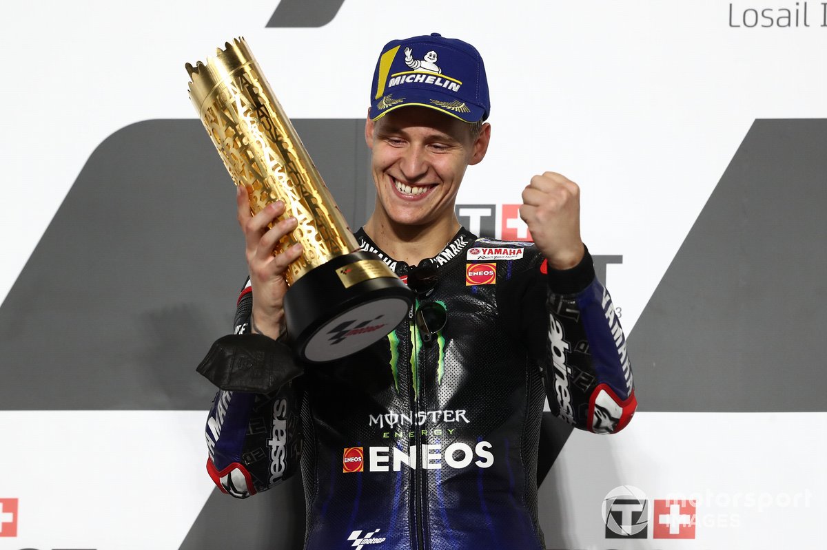 Podio: ganador Fabio Quartararo, Yamaha Factory Racing