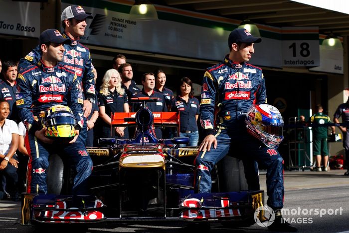 Jaime Alguersuari, Scuderia Toro Rosso con Jean-Eric Vergne, reserva de Scuderia Toro Rosso y Sebastien Buemi, Scuderia Toro Rosso