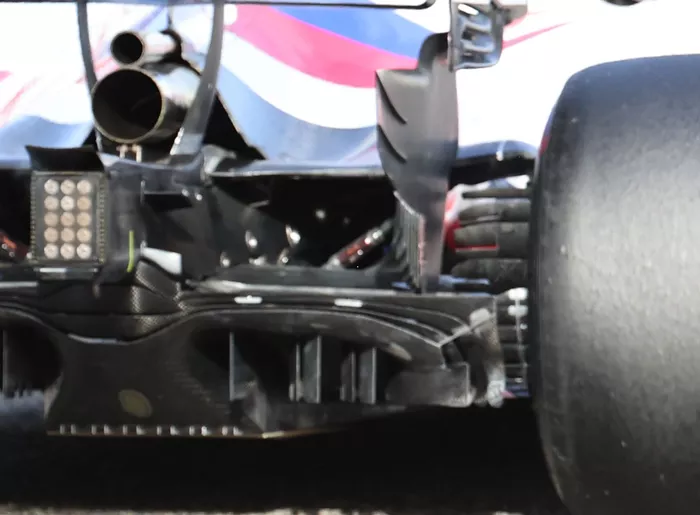 Detalle del difusor Haas VF-21