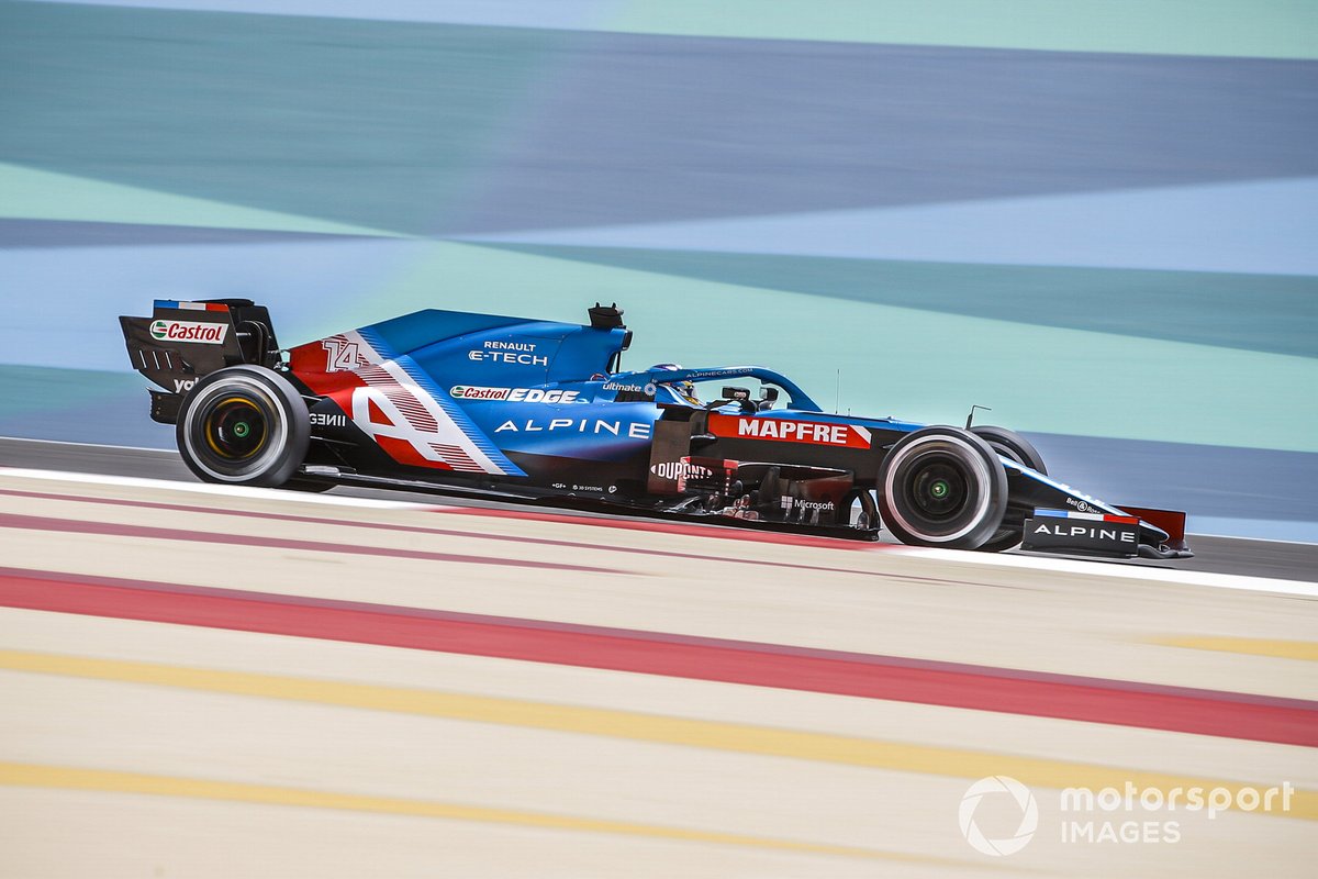 5. Fernando Alonso, Alpine A521: 206 vueltas (1114,872 km)