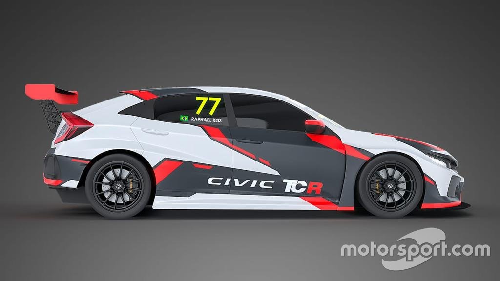 Layout do Honda Civic de Raphael Reis preparado pela W2