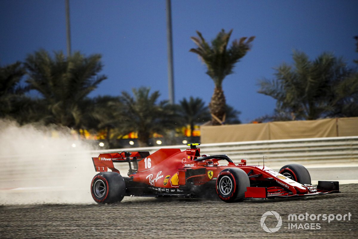 Charles Leclerc, Ferrari SF1000, nella sabbia