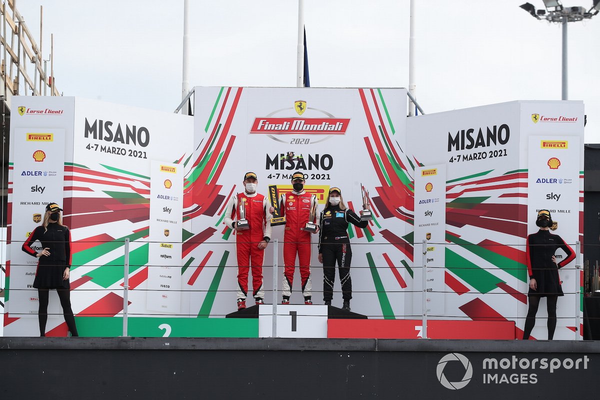 Il podio Trofeo Pirelli Gara2 categoria PRO: al primo posto Thomas Neubauer, Charles Pozzi-Courage, secondo posto John Wartique, Francorchamps Motors Luxembourg, terzo posto Fabienne Wohlwend, Octane 126