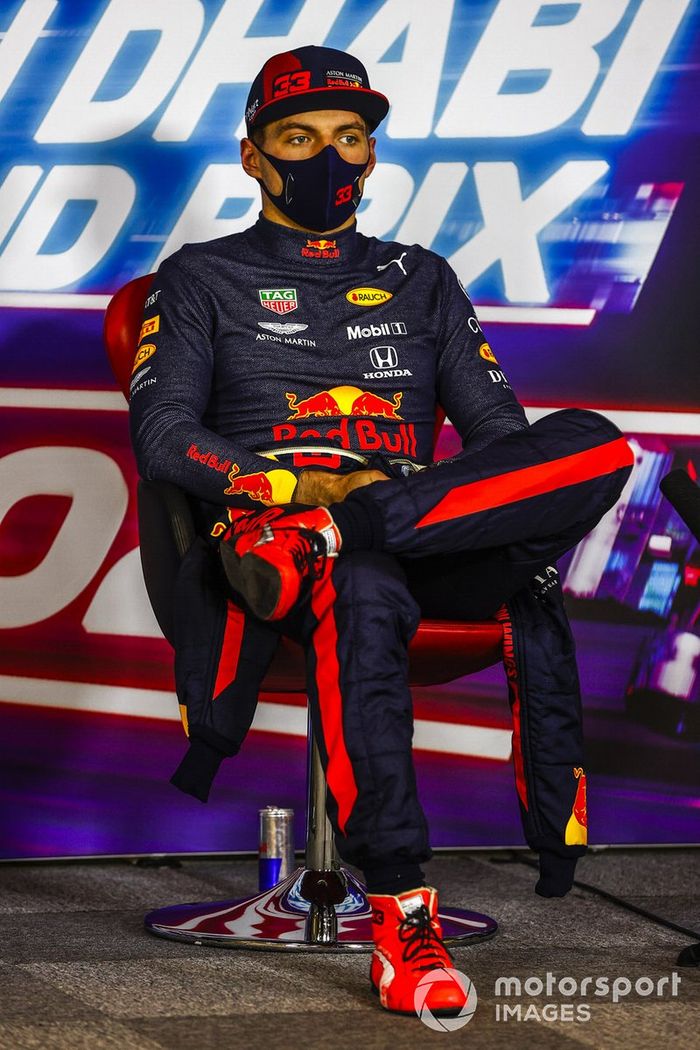 Max Verstappen, Red Bull Racing, en la conferencia de prensa después de la carrera