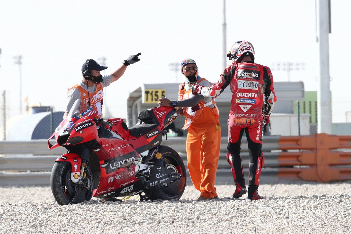 Jack Miller, Ducati Team crash