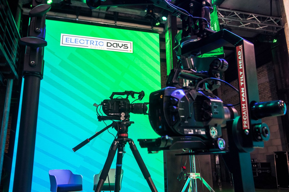 Backstage of the first Electric Days Digital event in the United States.