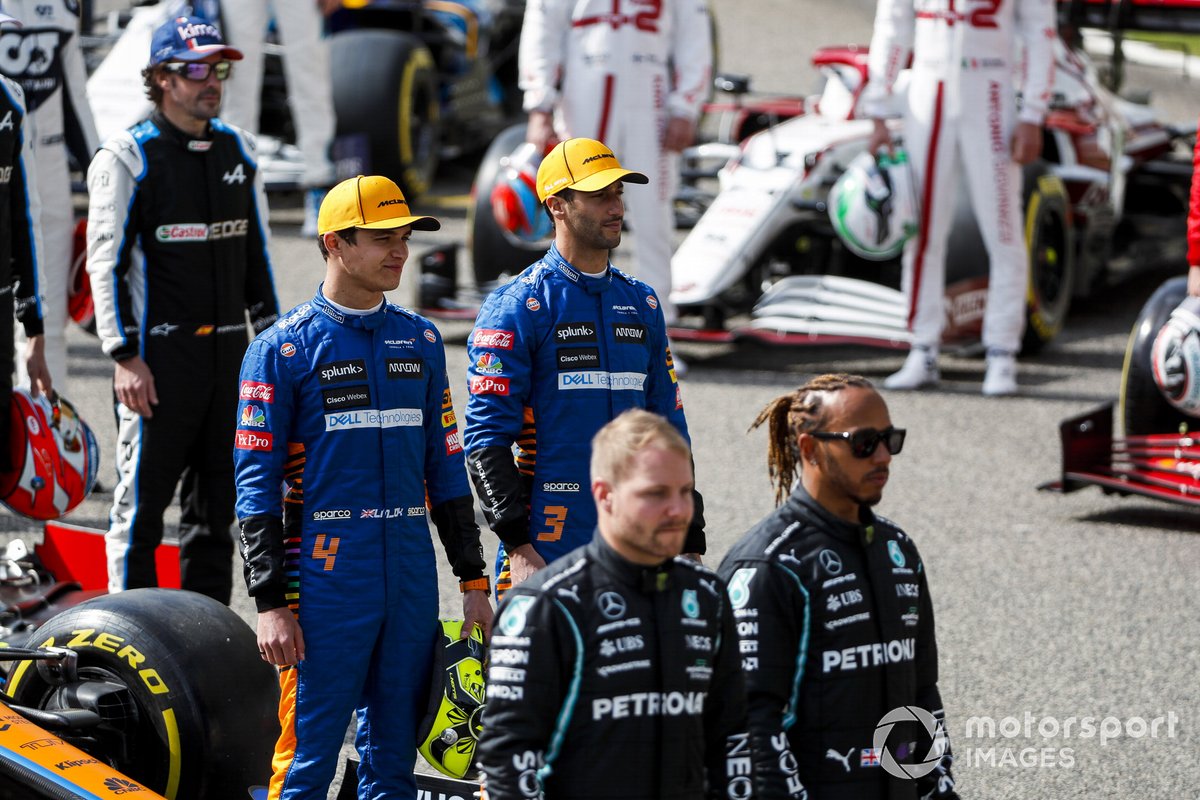 Lando Norris, McLaren and Daniel Ricciardo, McLaren