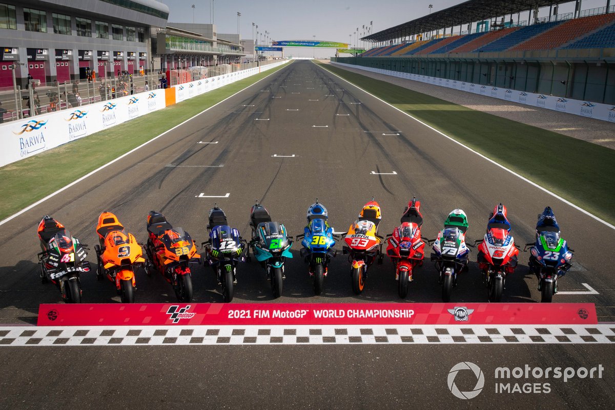 Alineación de motos de MotoGP 2021