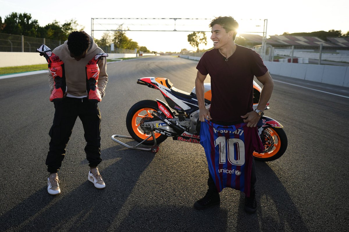 Ansu Fati, FC Barcelona, Marc Márquez, Repsol Honda Team
