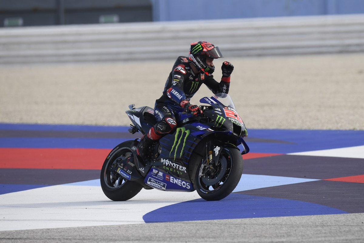 El campeón del mundo Fabio Quartararo, Yamaha Factory Racing