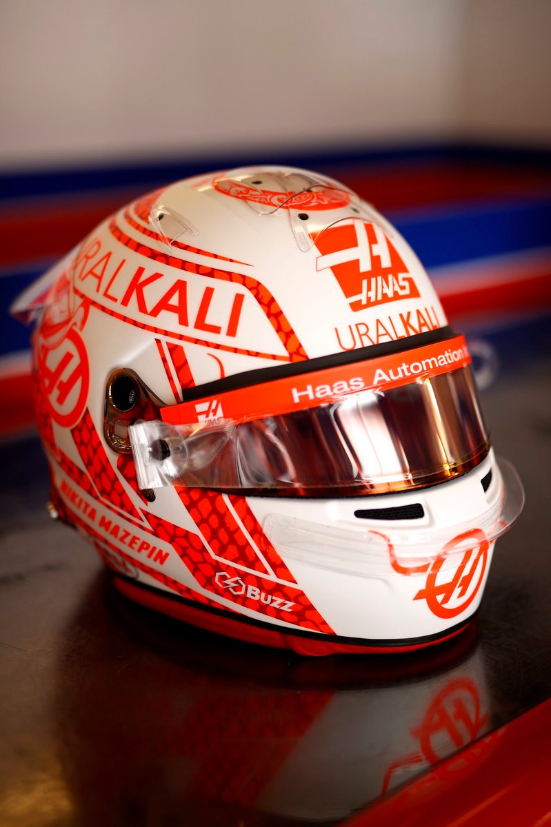 Casque de Nikita Mazepin, Haas F1