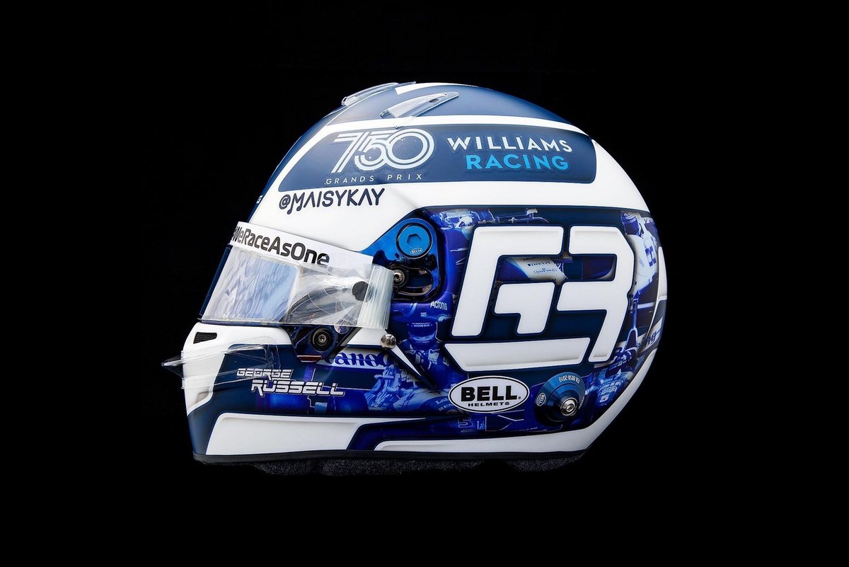 Casque spécial de George Russell, Williams