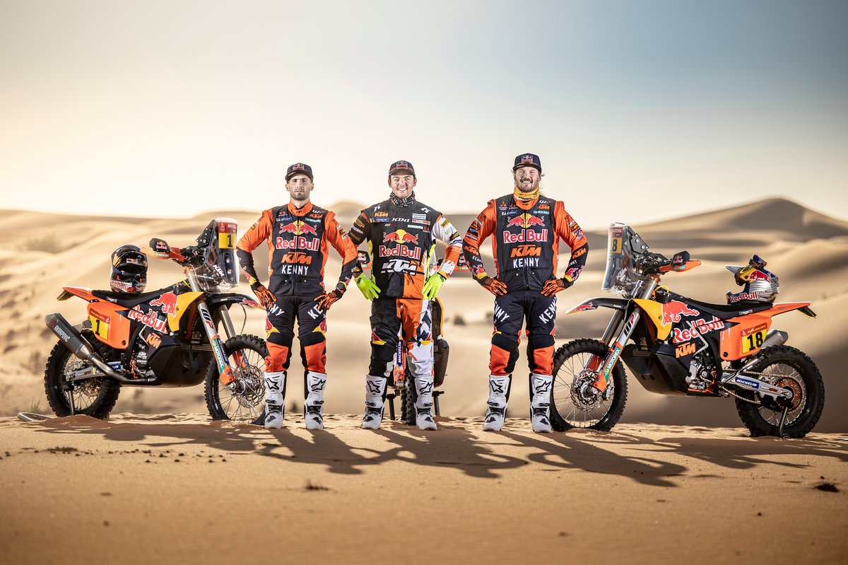 Kevin Benavides, Matthias Walkner, Toby Price, Red Bull KTM Factory Racing