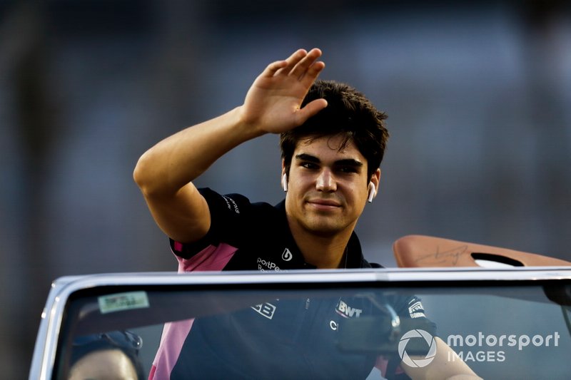 Lance Stroll, Racing Point, in the drivers parade