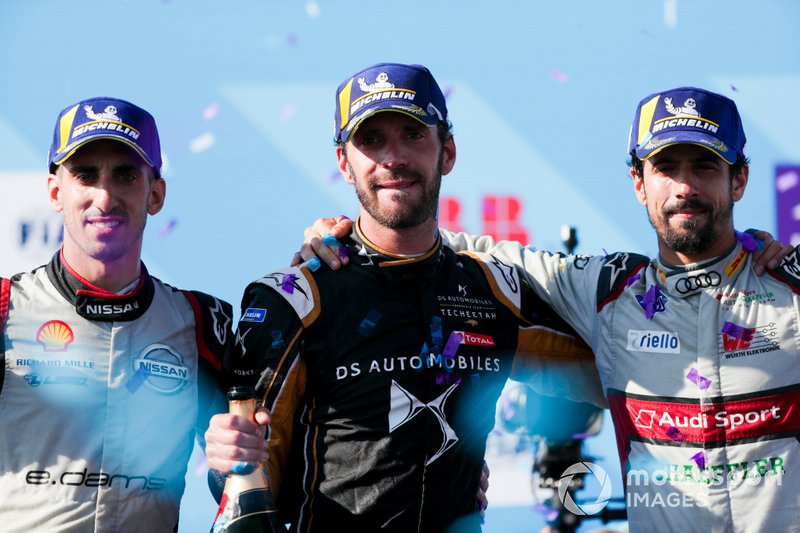 Vergne, Buemi e di Grassi, top-3 da temporada