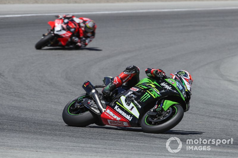 Jonathan Rea, Kawasaki Racing Team, Chaz Davies, Aruba.it Racing-Ducati Team