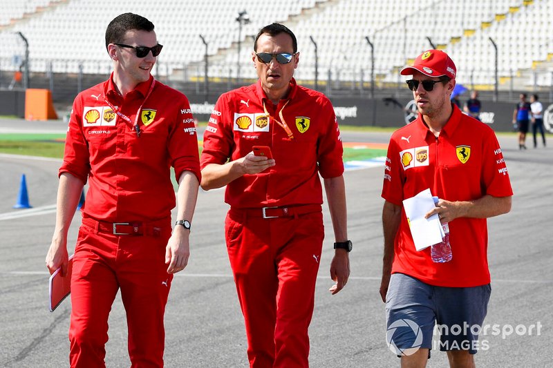 Sebastian Vettel, Ferrari pist yürüyüşü