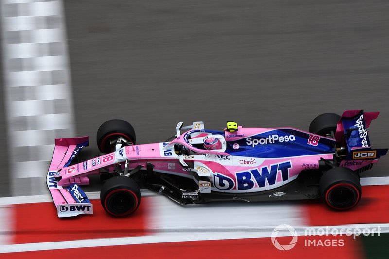 11º: Lance Stroll, Racing Point RP19: +1'00.821