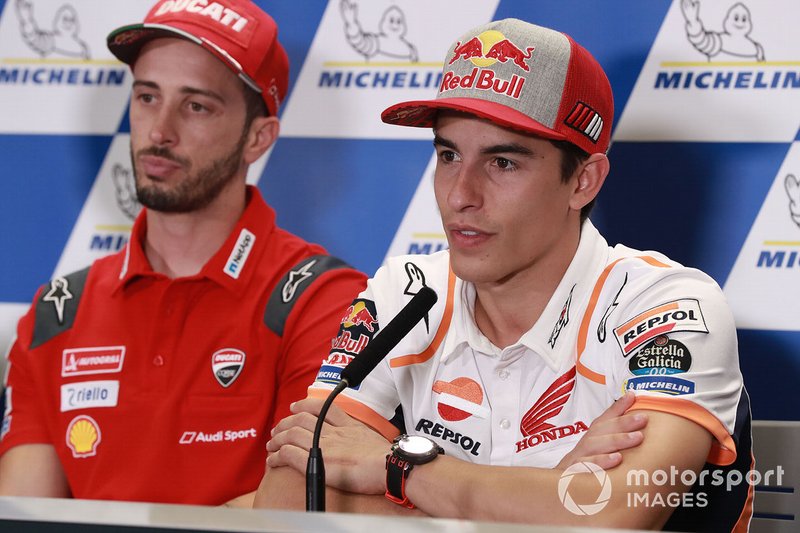 Andrea Dovizioso, Ducati Team, Marc Marquez, Repsol Honda Team