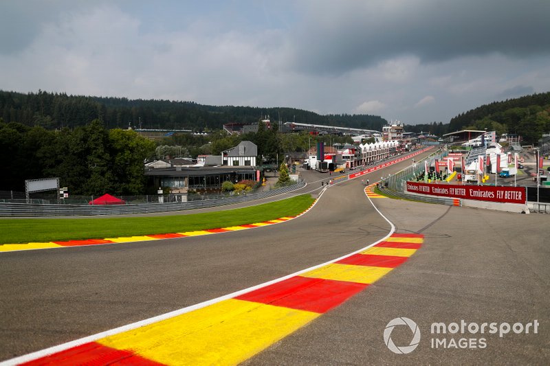 A scenic view of Eau Rouge
