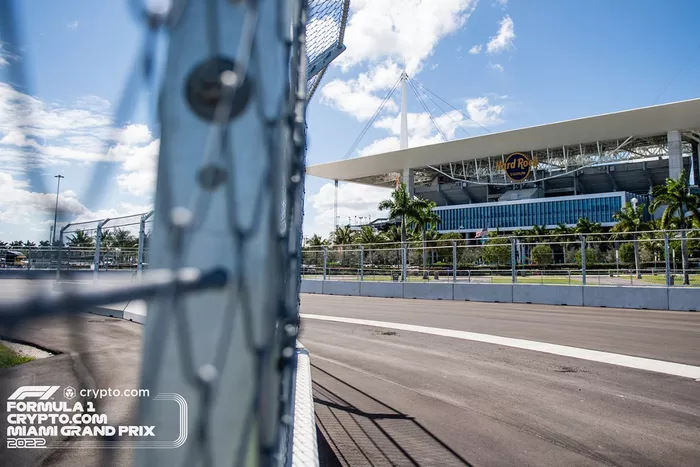Aspectos de la pista de Miami