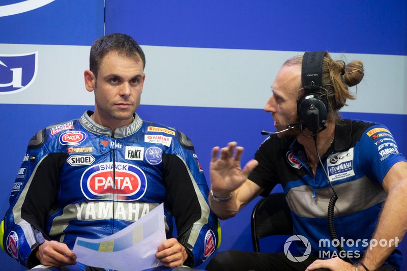 Sandro Cortese, GRT Yamaha WorldSBK, mit Nicola Sartori