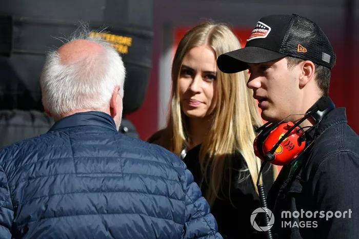 The father, Norbert, and brother, Fabian, of Sebastien Vettel, Ferrari