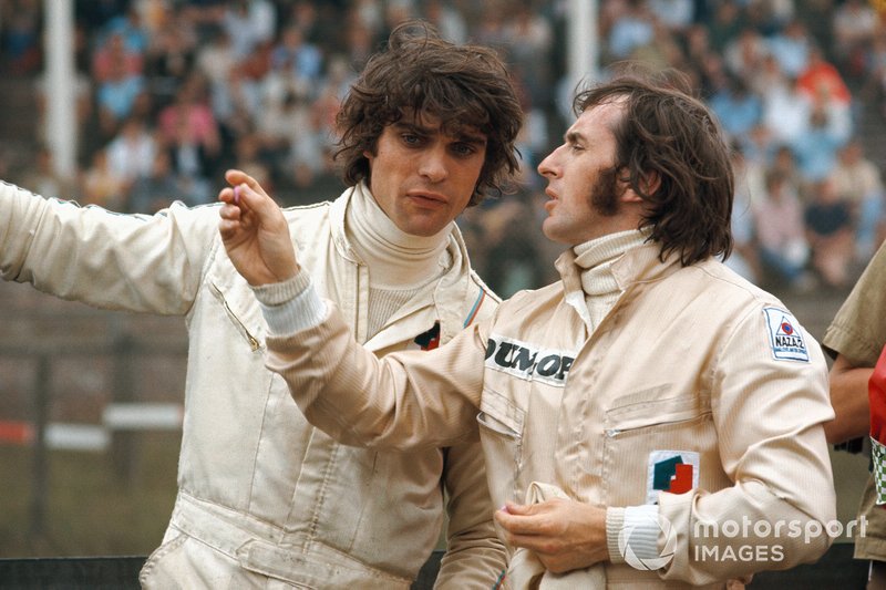 Francois Cevert e Jackie Stewart, Tyrrell, al GP d'Olanda del 1971