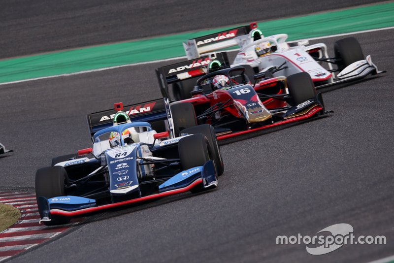 Tomoki Nojiri (TEAM MUGEN), Alex Palou (TCS NAKAJIMA RACING), Naoki Yamamoto (DOCOMO TEAM DANDELION RACING)