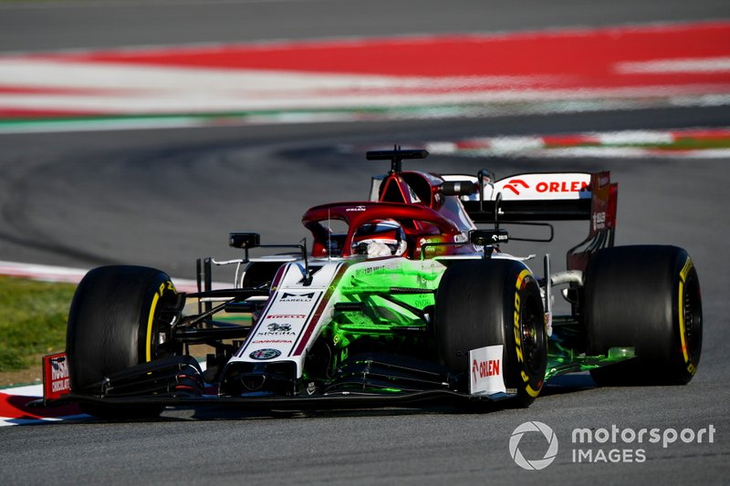 Kimi Raikkonen, Alfa Romeo Racing C39 con parafina