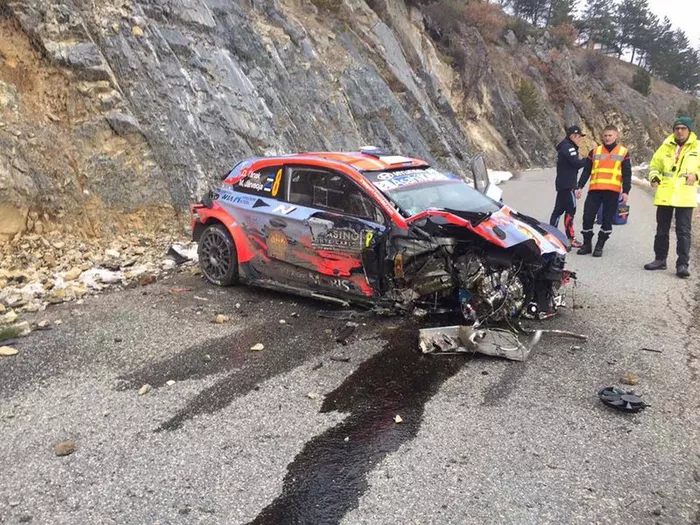 Ott Tanak, Martin Jarveoja, Hyundai i20 WRC, Rallye Monte Carlo
