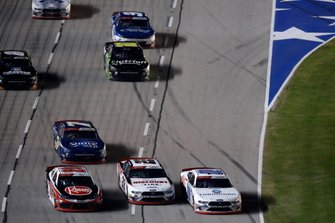 Christopher Bell, Joe Gibbs Racing, Toyota Supra Rheem, Austin Cindric, Team Penske, Ford Mustang Discount Tire, Cole Custer, Stewart-Haas Racing, Ford Mustang Thompson Pipe Group