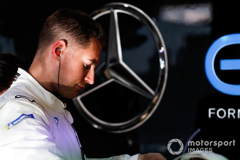 Stoffel Vandoorne, Mercedes Benz EQ in the garage