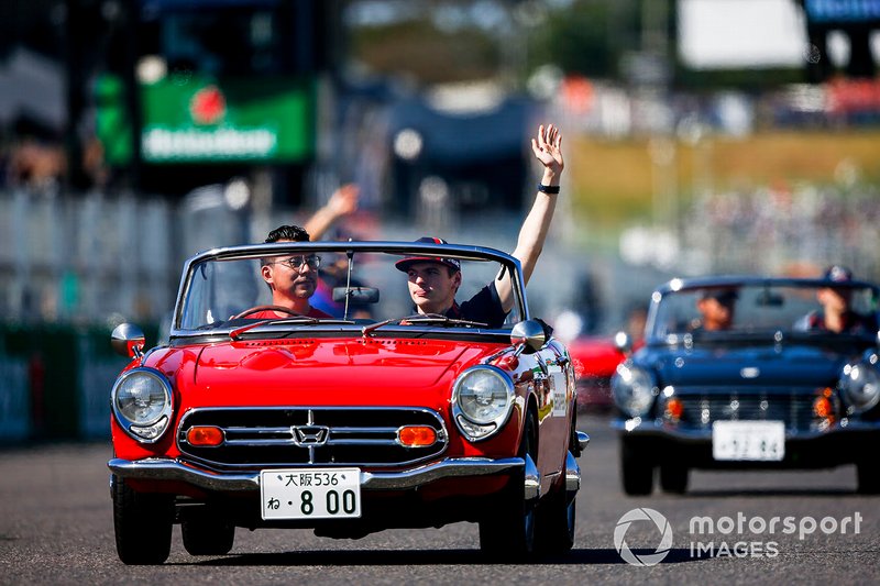 Max Verstappen, Red Bull Racing, in the drivers parade