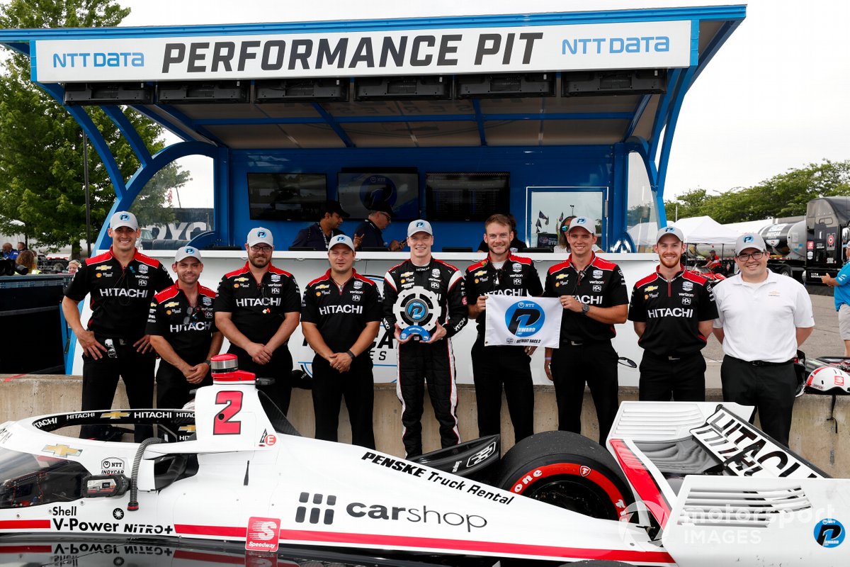 Polesitter Josef Newgarden, Team Penske Chevrolet