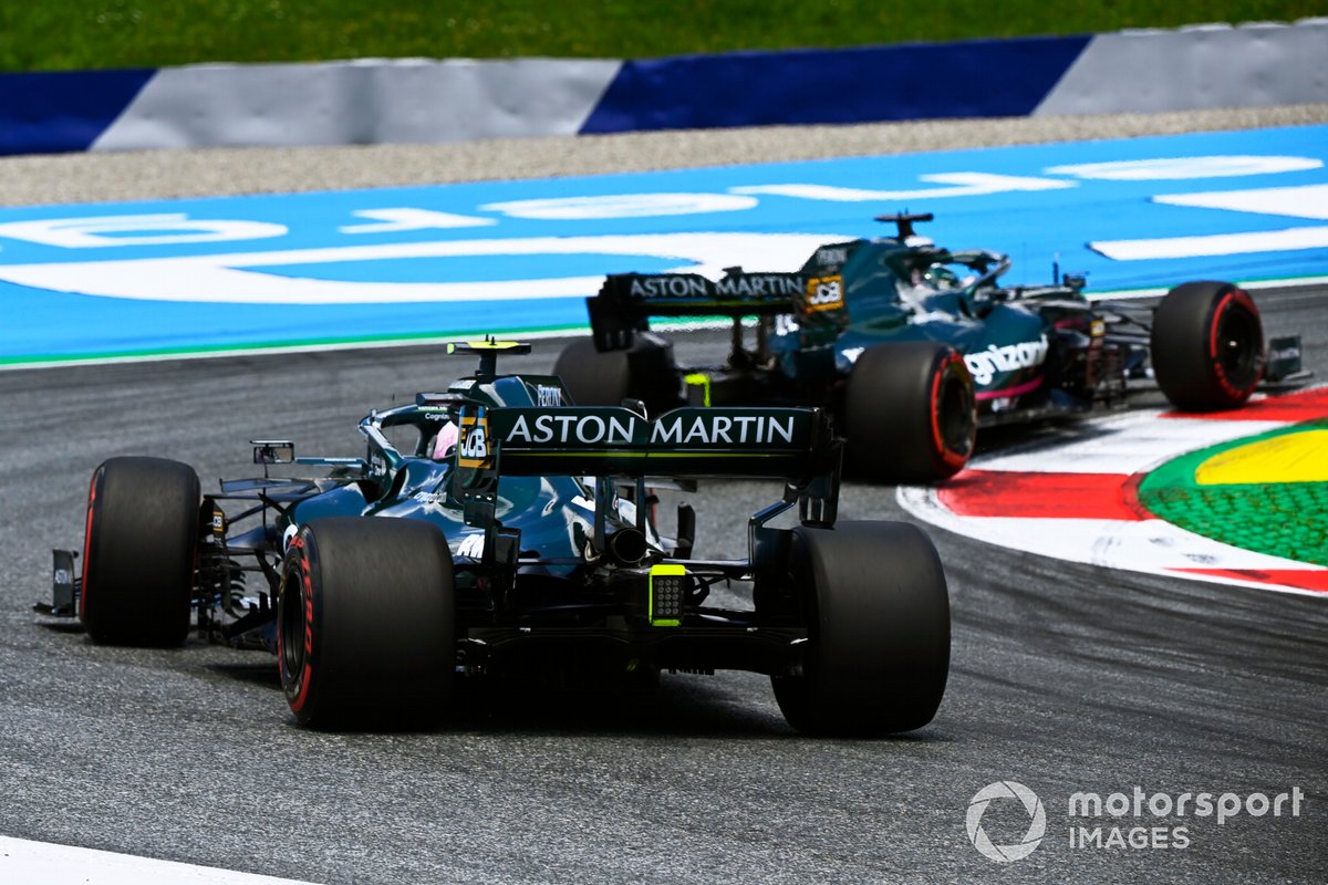 Lance Stroll, Aston Martin AMR21, Sebastian Vettel, Aston Martin AMR21