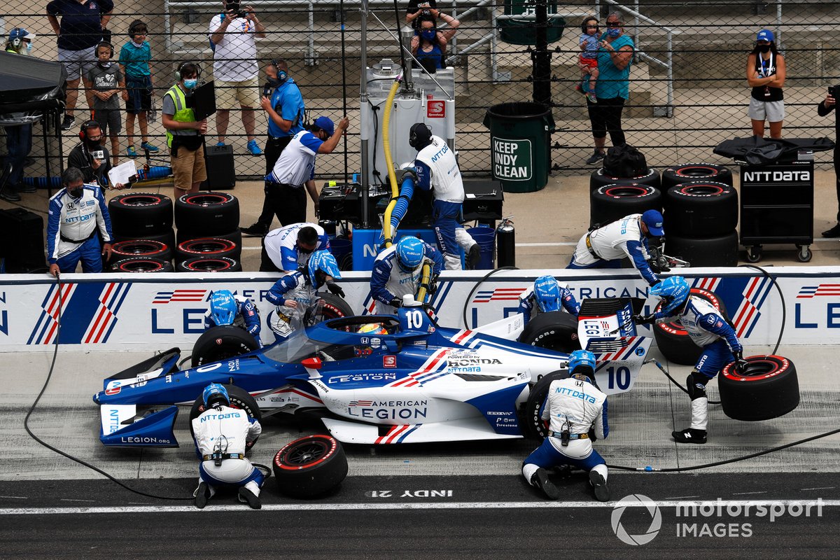 Alex Palou, Chip Ganassi Racing Honda, Pit Stop