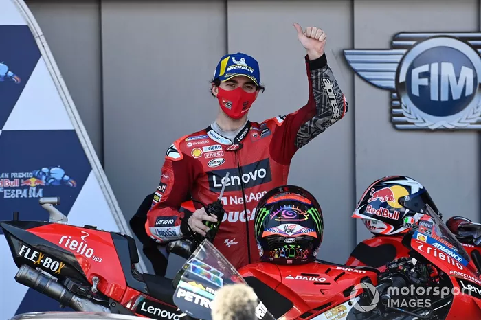 Podio: segundo lugar Francesco Bagnaia, Ducati Team