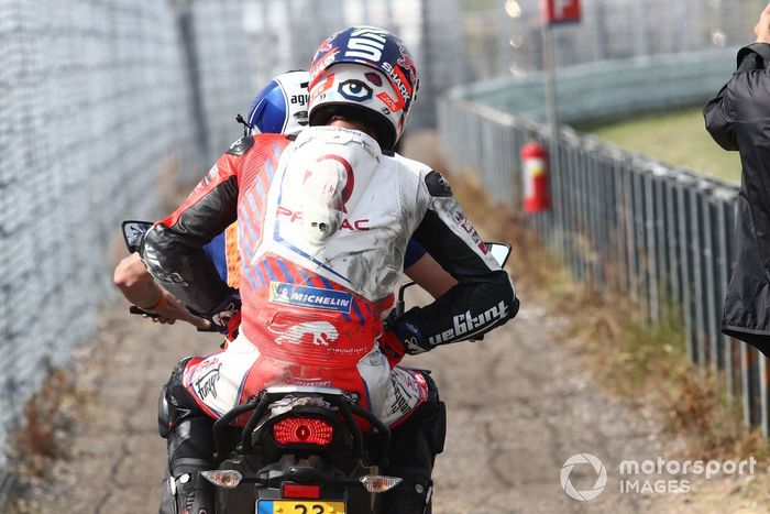 Johann Zarco, Pramac Racing, después de la caída