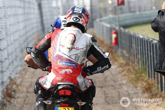 Johann Zarco, Pramac Racing, después de la caída